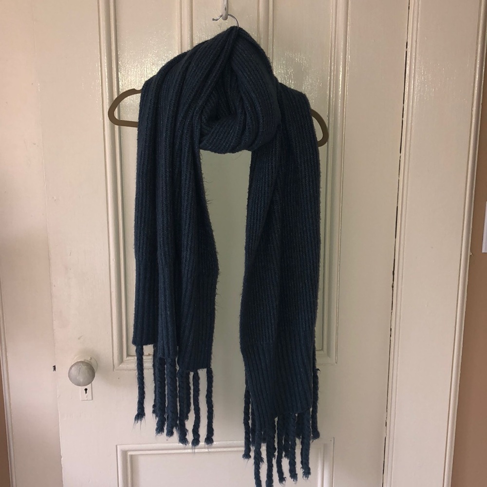 Free People teal blanket scarf